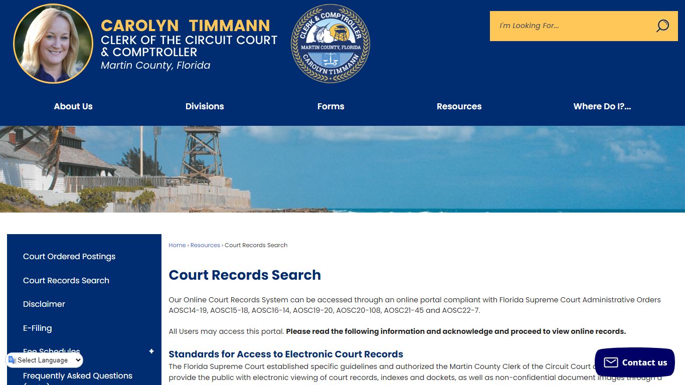 Court Records Search | Martin County Clerk