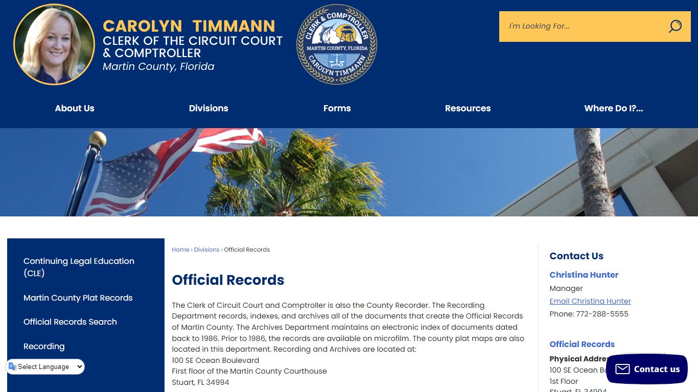 Official Records | Martin County Clerk